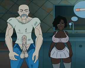 White big uglybastard rough fuck Ebony girl dirty talk adult cartoon interracial